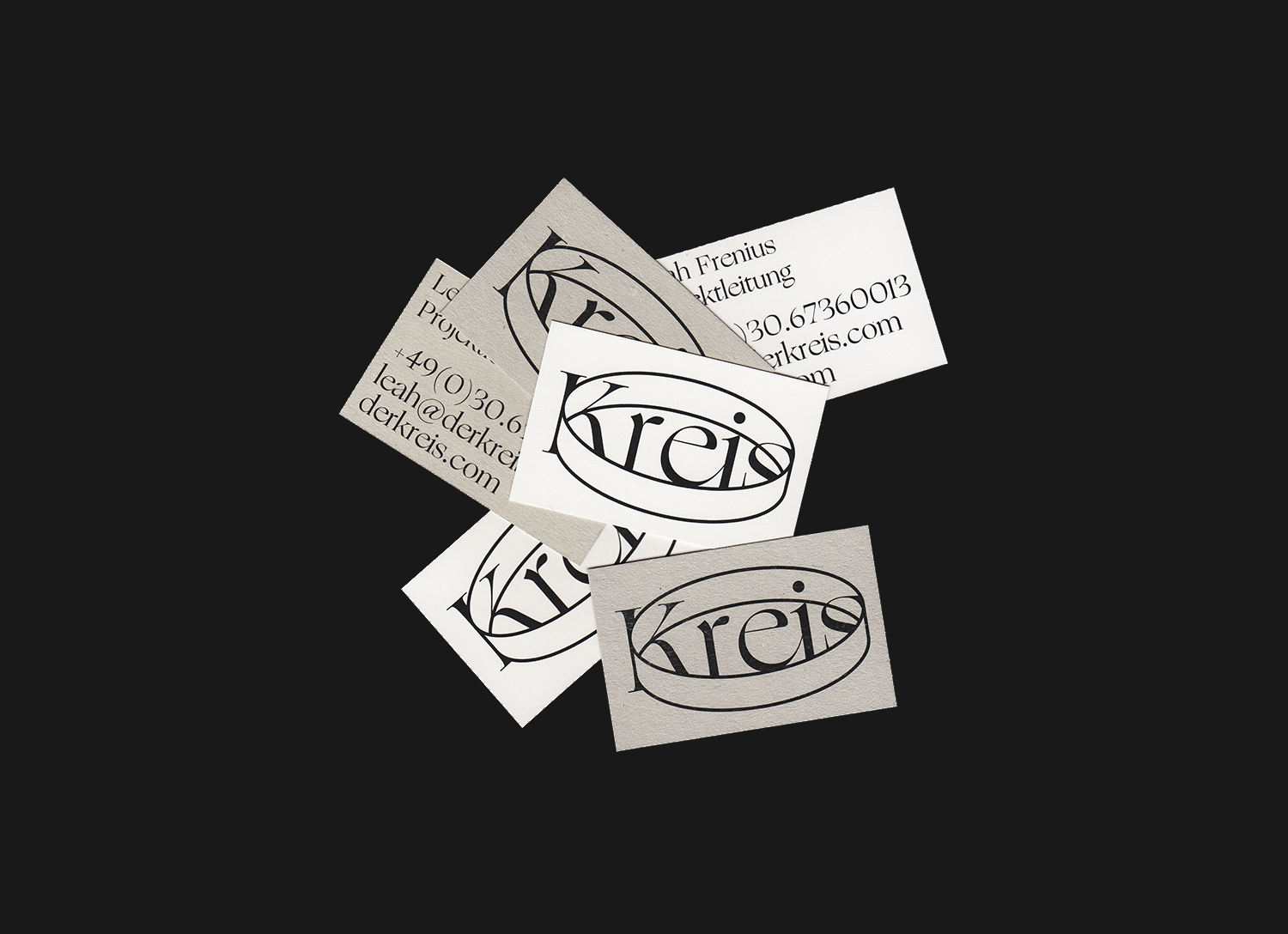 Der Kreis Business Cards with front and back